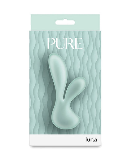 Vibromasseur point G pur | Vibromasseur lapin Luna Petite | Vibromasseur clitoridien en silicone sarcelle | Meilleur vibromasseur pour femme