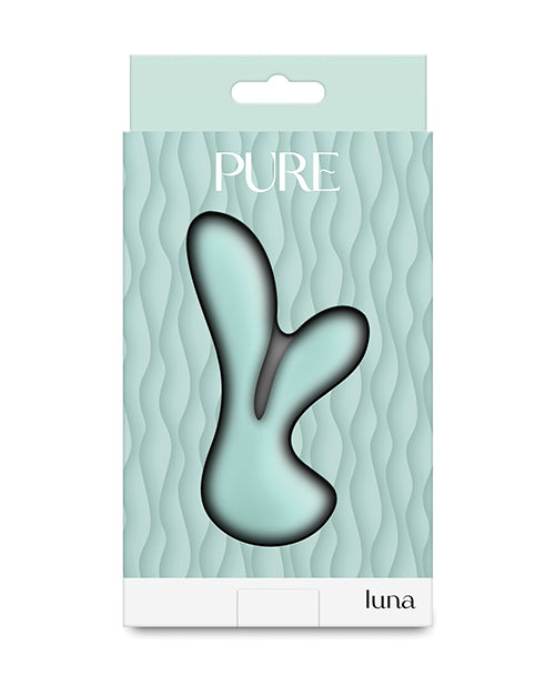 Vibromasseur point G pur | Vibromasseur lapin Luna Petite | Vibromasseur clitoridien en silicone sarcelle | Meilleur vibromasseur pour femme