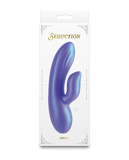 Vibrador de conejo Seduction | Vibrador de punto G Angel | Vibrador de clítoris morado metálico | Mejor vibrador para mujeres