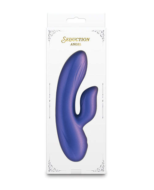 Vibrador de conejo Seduction | Vibrador de punto G Angel | Vibrador de clítoris morado metálico | Mejor vibrador para mujeres