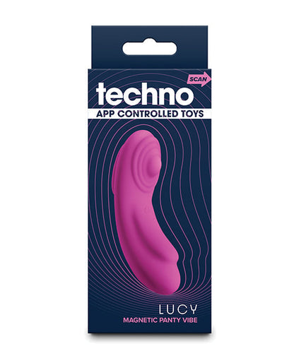 Vibrador para bragas con control por aplicación Techno Lucy con imán - Magenta