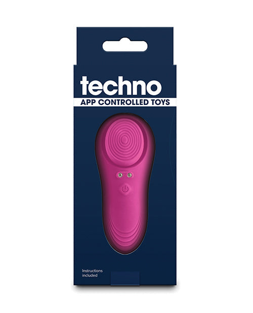 Vibrador para bragas con control por aplicación Techno Lucy con imán - Magenta