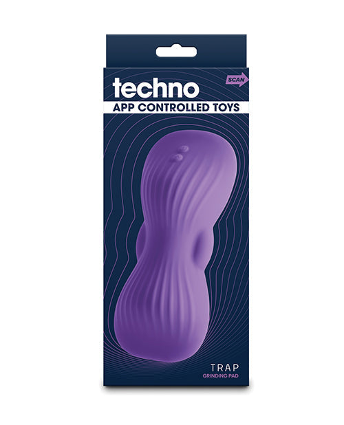 Almohadilla vibratoria para moler Techno Trap controlada por aplicación - Morada