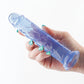Dildo realista Fantasía superior | Dildo grande estimulante de 6,5" | Dildo grande azul | El mejor dildo flexible