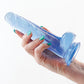 Fantasia Ballsy Dildo grande de 6.5" | Dildo con ventosa azul | Dildo realista flexible
