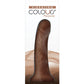 Colours Pleasures Consolador vibrador de 7" - Marrón