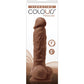 Dildo Vibrador Colours Pleasures de 5" - Marrón
