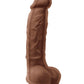 Dildo realista de doble densidad Colours | Dildo grande de 12,7 cm | Dildo marrón con ventosa
