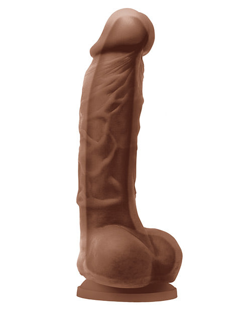 Dildo realista de doble densidad Colours | Dildo grande de 12,7 cm | Dildo marrón con ventosa