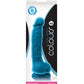 Dildo realista de doble densidad Colours | Dildo grande de 12,7 cm | Dildo azul con ventosa