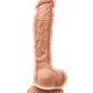 Colours Dildo realista de doble densidad | Dildo grande de 8" blanco | Dildo con ventosa