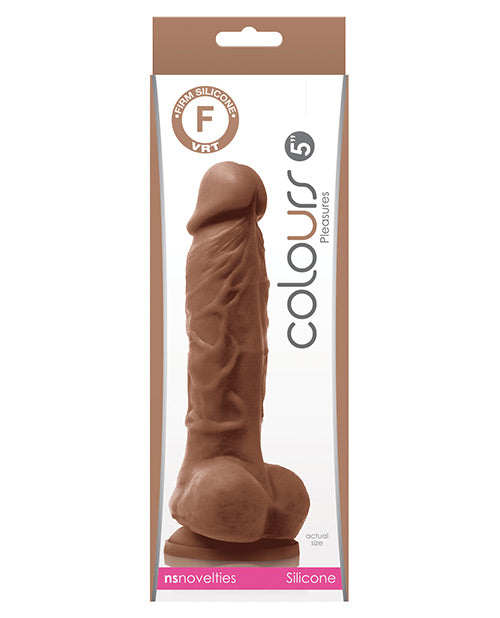Dildo grande de 5 pulgadas de colores | Dildo realista marrón | Dildo con ventosa