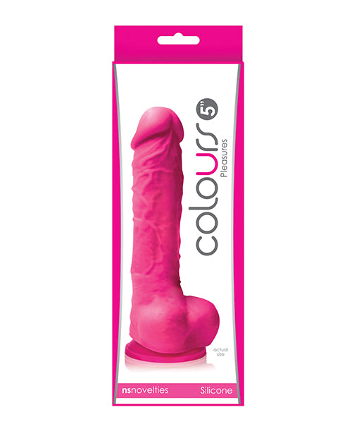 Dildo realista Colores Placeres | Dildo grande de 12.7 cm | Dildo rosa con ventosa
