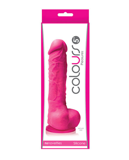 Dildo realista Colores Placeres | Dildo grande de 12.7 cm | Dildo rosa con ventosa