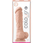 Dildo realista Colours Pleasures | Dildo grande de 8" | Dildo con ventosa blanca