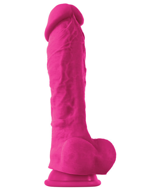 Dildo realista Colours Pleasures | Dildo grande de 20 cm | Dildo rosa con ventosa