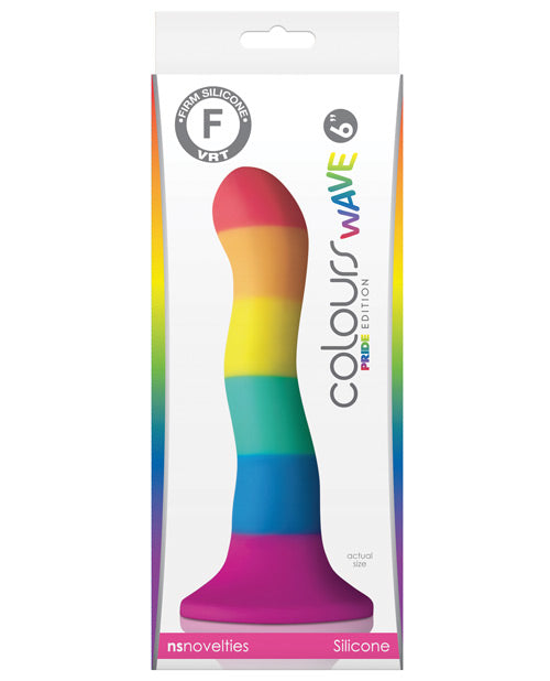 Dildo realista Colours Pride Edition | Dildo grande Wave de 6" | Dildo con ventosa
