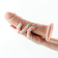 Colores Dildo realista de doble densidad | Dildo grande de 18 cm blanco | Dildo con ventosa