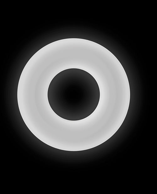 Anneau pour pénis lumineux dans le noir Firefly - Taille M, Blanc
