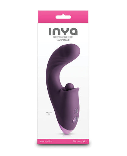 Vibromasseur INYA Caprice Petit | Vibromasseur Point G Violet | Vibromasseur Pénétrant Flexible | Vibromasseur Clitoridien 5x