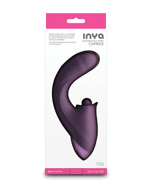 Vibromasseur INYA Caprice Petit | Vibromasseur Point G Violet | Vibromasseur Pénétrant Flexible | Vibromasseur Clitoridien 5x