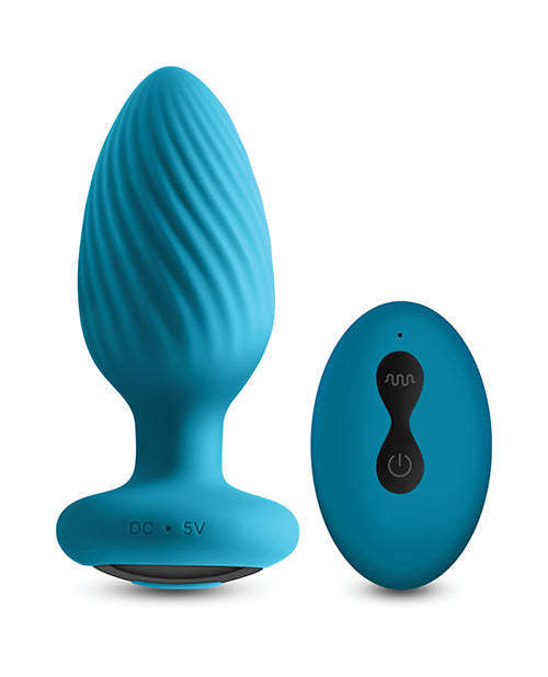 INYA Alpine 2.0 Plug Anal Rotatif et Vibrant avec Télécommande - Sarcelle