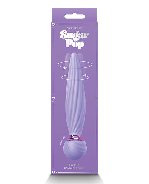 Vibromasseur torsadé flexible Sugar Pop - Violet