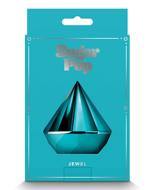 Vibrador de pulsación de aire Sugar Pop Jewel - Azul verdoso