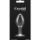 Crystal Desires Plug anal en forme de cœur en verre, taille M – Rouge