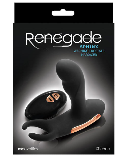 Masajeador de próstata caliente Renegade Sphinx - Negro