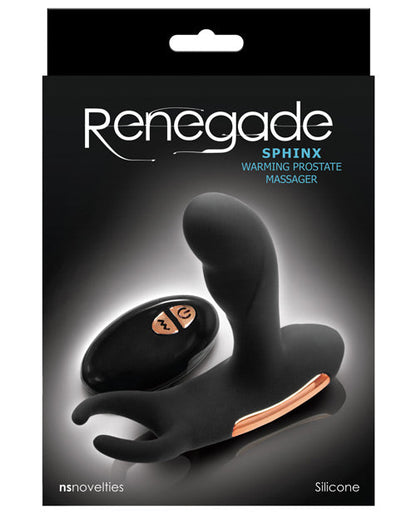 Masajeador de próstata caliente Renegade Sphinx - Negro