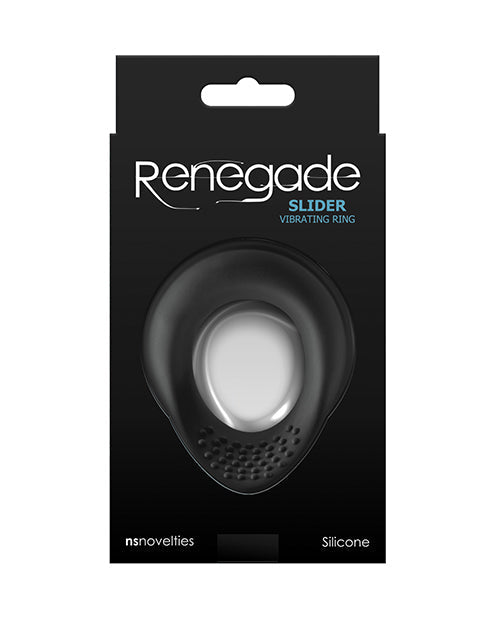 Anillo Vibrador para Pene Renegade Slider - Negro