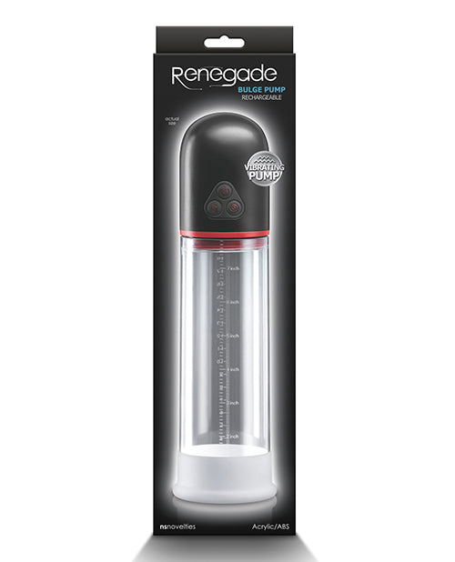 Bomba vibratoria abultada Renegade - Negro