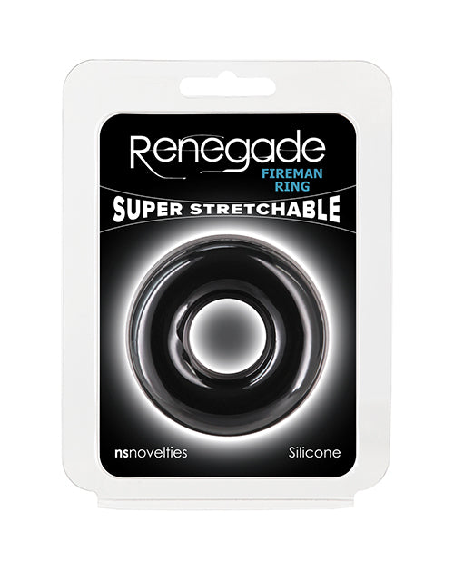 Anillo para pene Renegade Fireman - Negro Grande