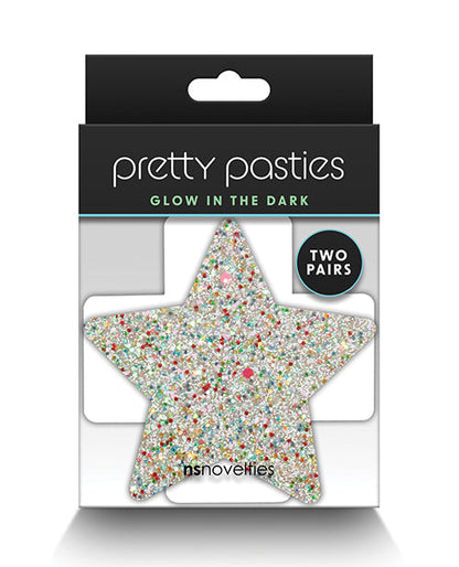 Pretty Pasties Étoile et Croix Phosphorescentes - 2 Paires