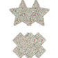 Pretty Pasties Étoile et Croix Phosphorescentes - 2 Paires