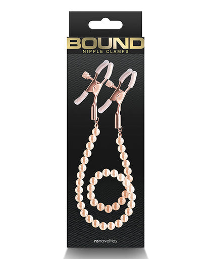 Mordazas para pezones Bound DC1 - Oro Rosa