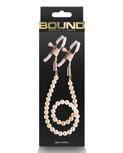 Mordazas para pezones Bound DC1 - Oro Rosa