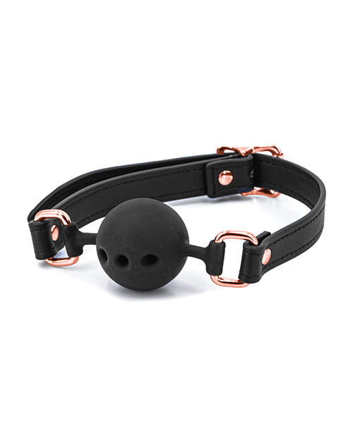 Mordaza tipo pelota Bondage Couture - Negra