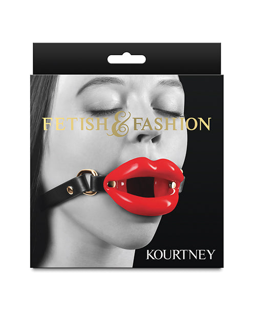 Fetish y Moda Kourtney Gag - Negro/Rojo