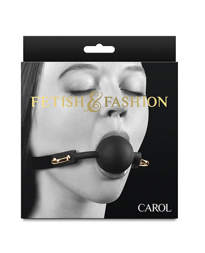 Bâillon en Boule Noir Fetish & Fashion Carol