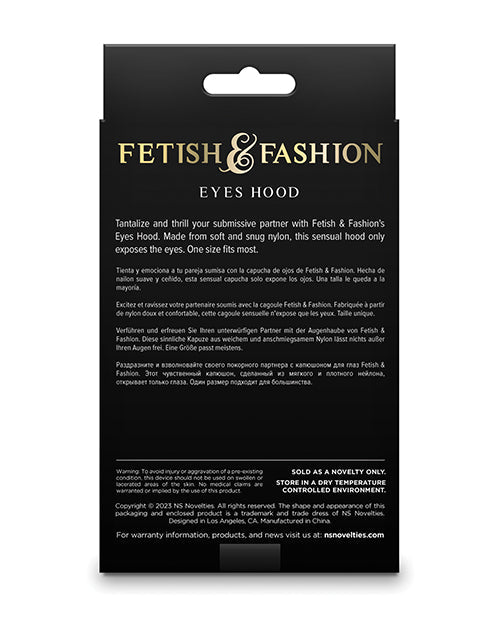 Capuche yeux Fetish & Fashion - Noir
