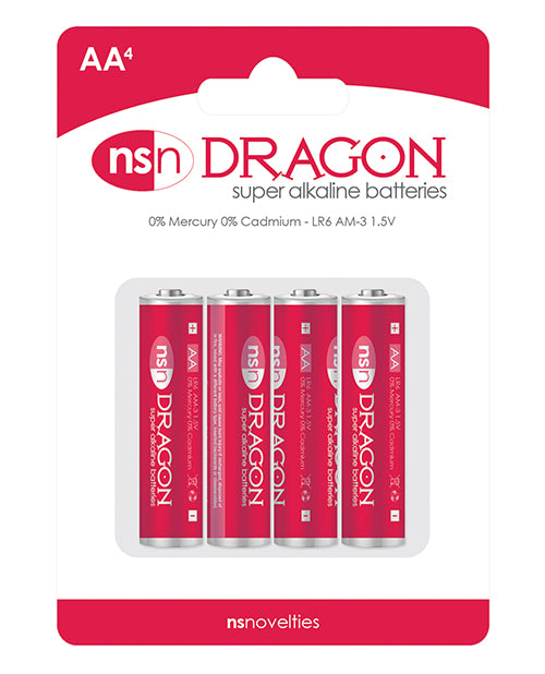 Pilas alcalinas Dragon - AA Paquete de 4