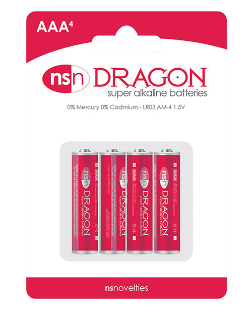Pilas alcalinas Dragon - AAA Paquete de 4