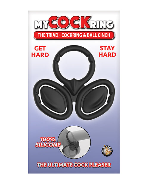 Mon anneau pénien Le Triad Cockring & Ball Cinch – Noir