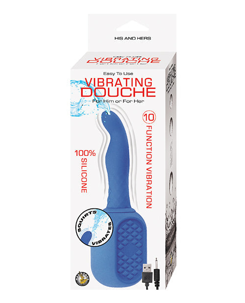 Douche vibrante - Bleue