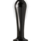 Poire anale vibrante en métal Ass-sation à télécommande - Noir