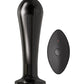 Poire anale vibrante en métal Ass-sation à télécommande - Noir