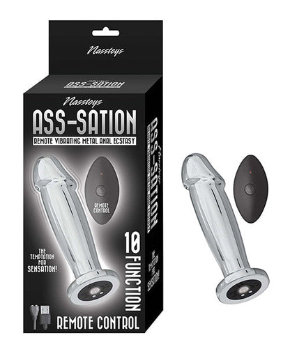 Ass-sation Télécommande Vibrante Anale en Métal Extase - Argent