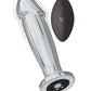 Ass-sation Télécommande Vibrante Anale en Métal Extase - Argent